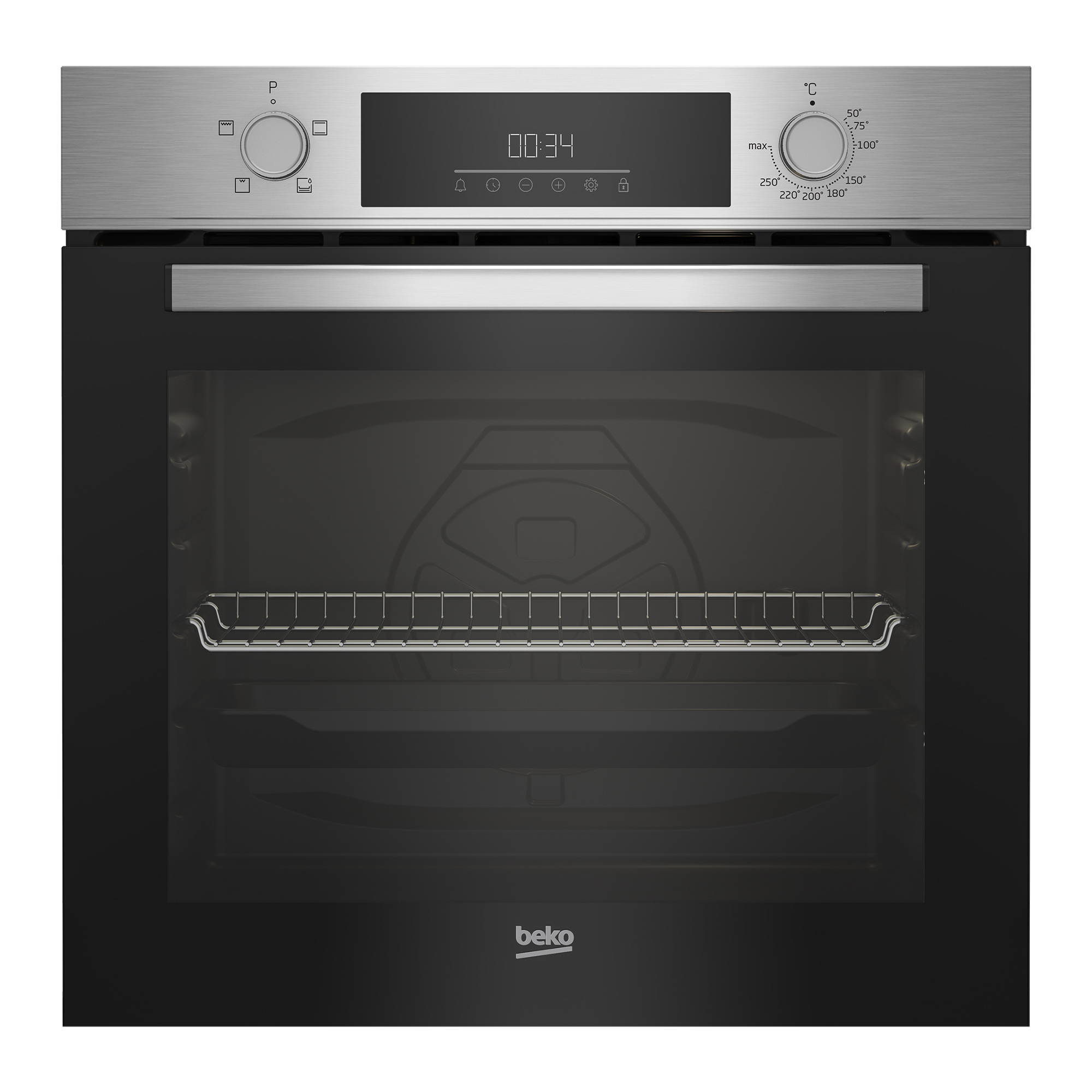 Liter) A, (Glaskeramik-Kochfeld, BBSC1132T0X, 74 BEKO Einbau-Backofen-Set