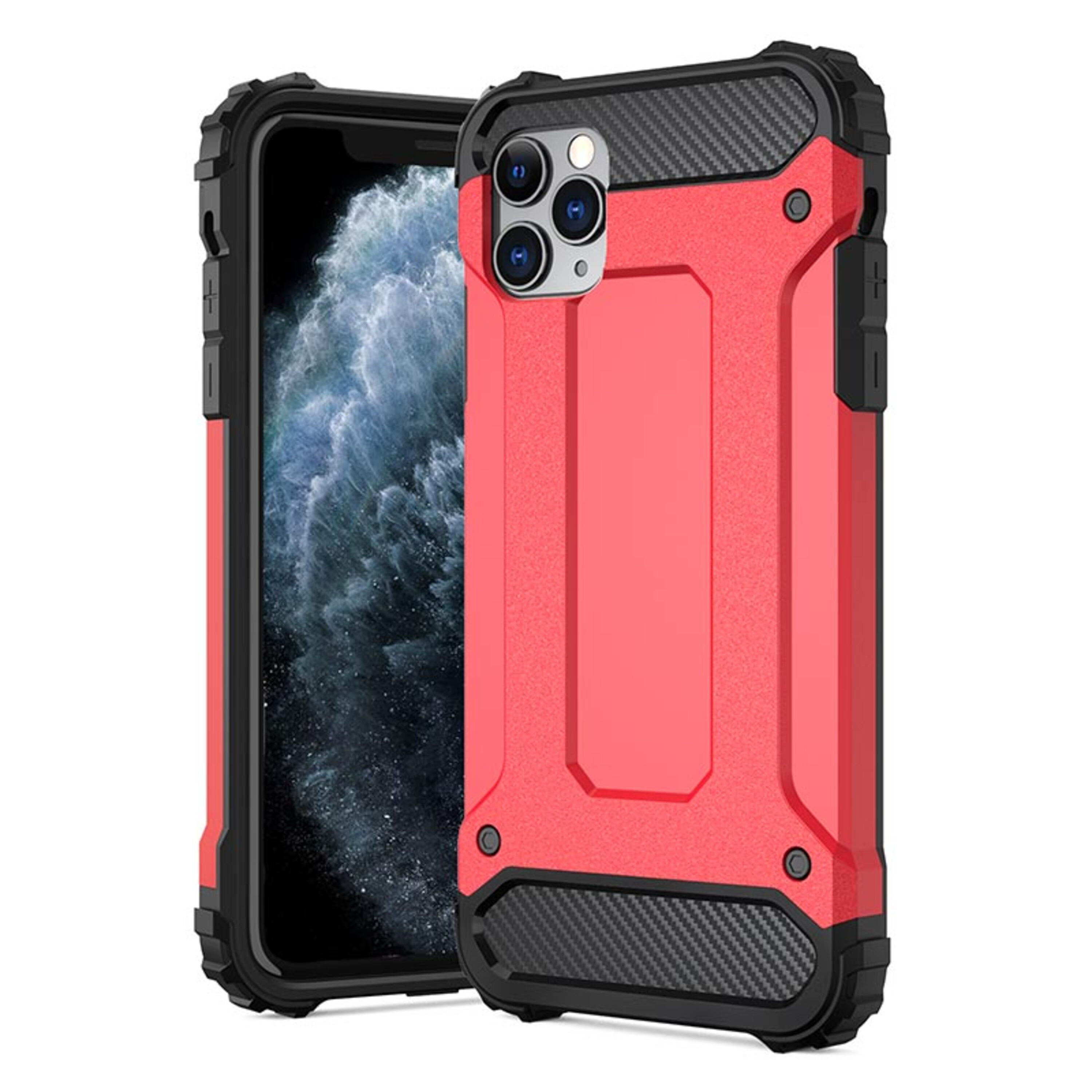 Armor / IPhone Rot HBASICS Backcover, X XS, für iPhone, XS, X / Handyhülle
