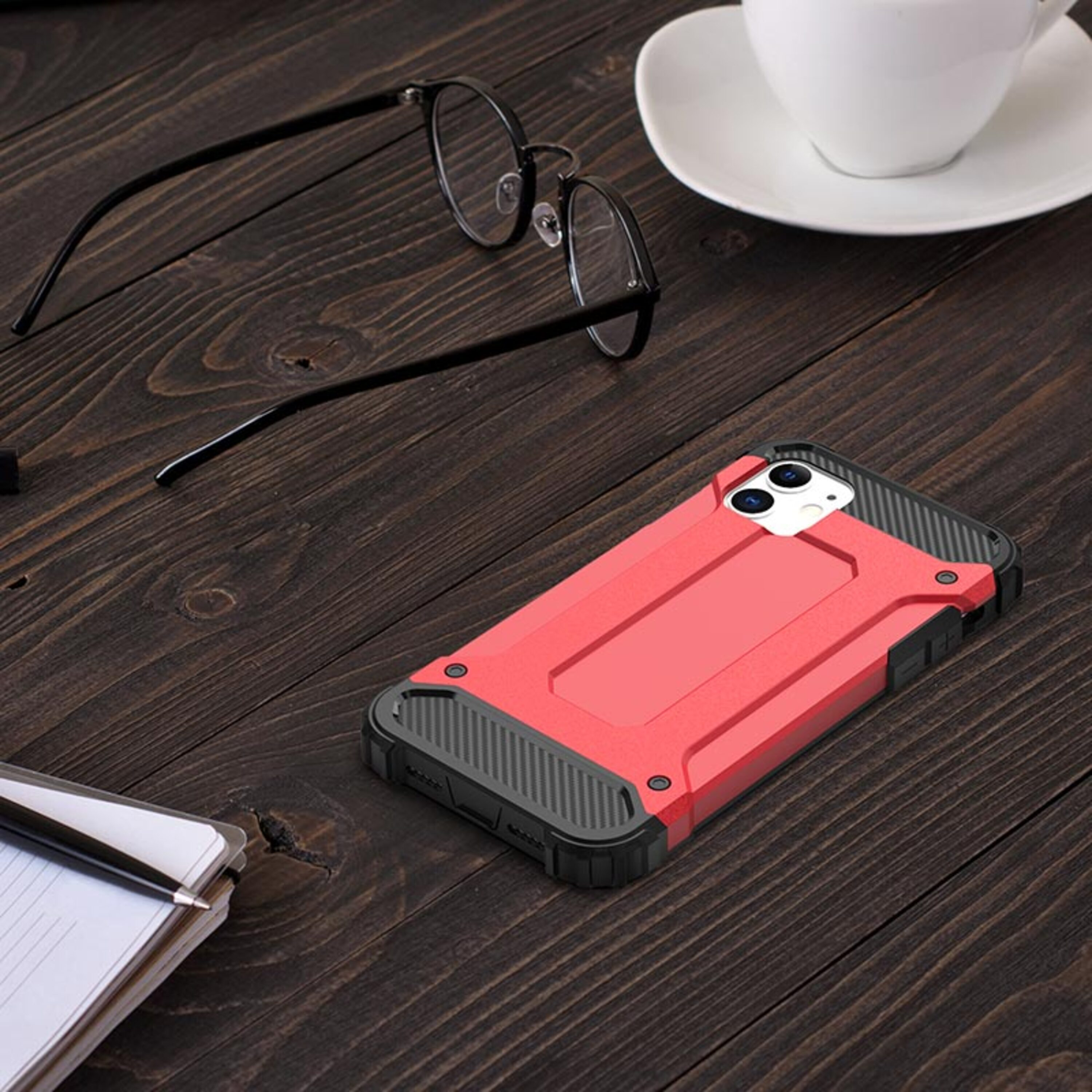 IPhone Armor iPhone, Backcover, für Handyhülle HBASICS 8, 8, Rot