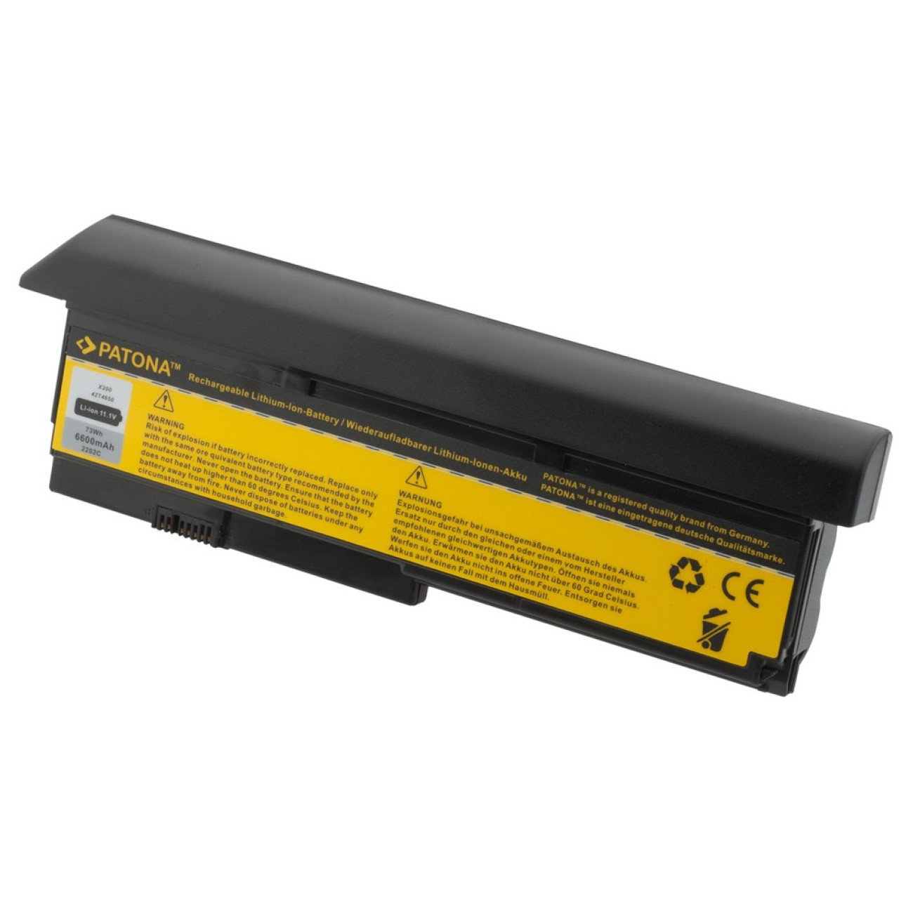 42T4650 PATONA 42T4646 mAh X 42T4543 42T4560 11.1 IBM Ersatzakku, 43R9253 X Li-Ion Stück Volt, 1 200 6600 200S