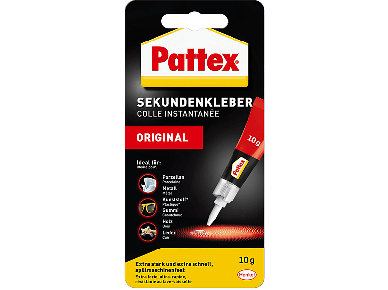 PATTEX CyanacrylatKleber Sekundenkleber, Transparent MediaMarkt
