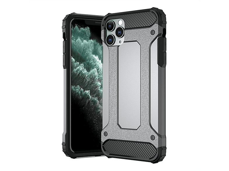 HBASICS Armor Handyhülle Grau für iPhone, 8, 8, IPhone Backcover
