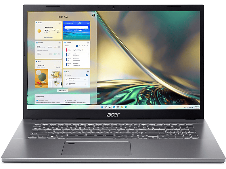 ACER Aspire 5 GB A517-53G-73JQ, SSD, 512 2050, 16 Zoll Core™ GeForce mit Prozessor, 17,3 GB Grau Notebook i7 RTX NVIDIA Display, Intel® RAM