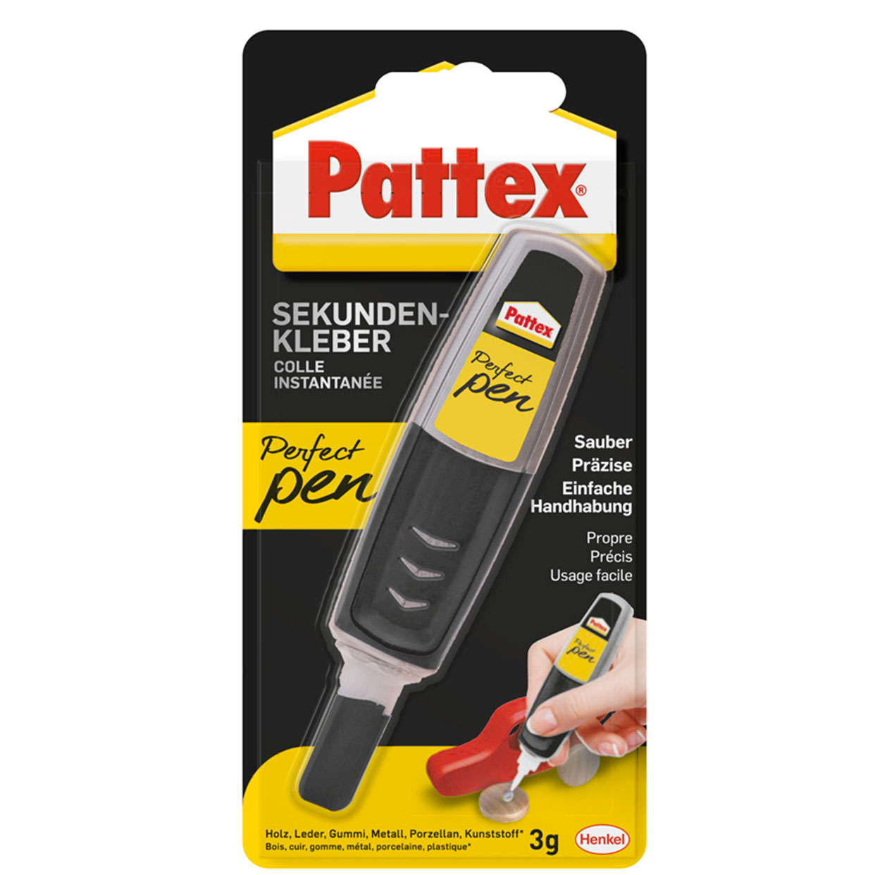 PATTEX Perfect Transparent Sekundenkleber, Pen