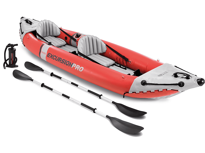 INTEX 68309NP Excursion Pro Kayak K2 Set (inkl. Alu-Paddel + Pumpe) Boot, mehrfarbig
