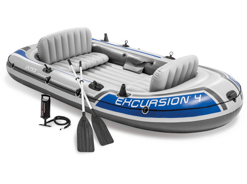 INTEX 68324NP - Boot - Excursion 4 (315x165x43cm) Schlauchboot, mehrfarbig