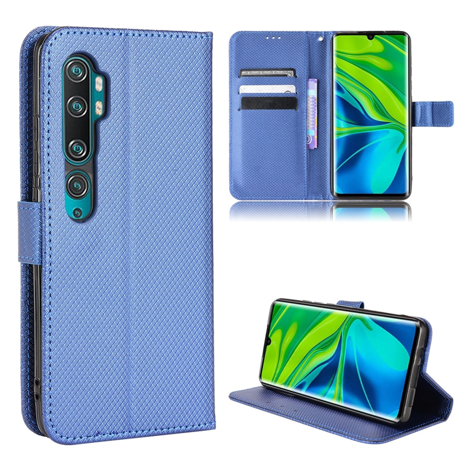 Mi DESIGN Xiaomi, Note KÖNIG 10 Pro, Blau Bookcover, Book Case,