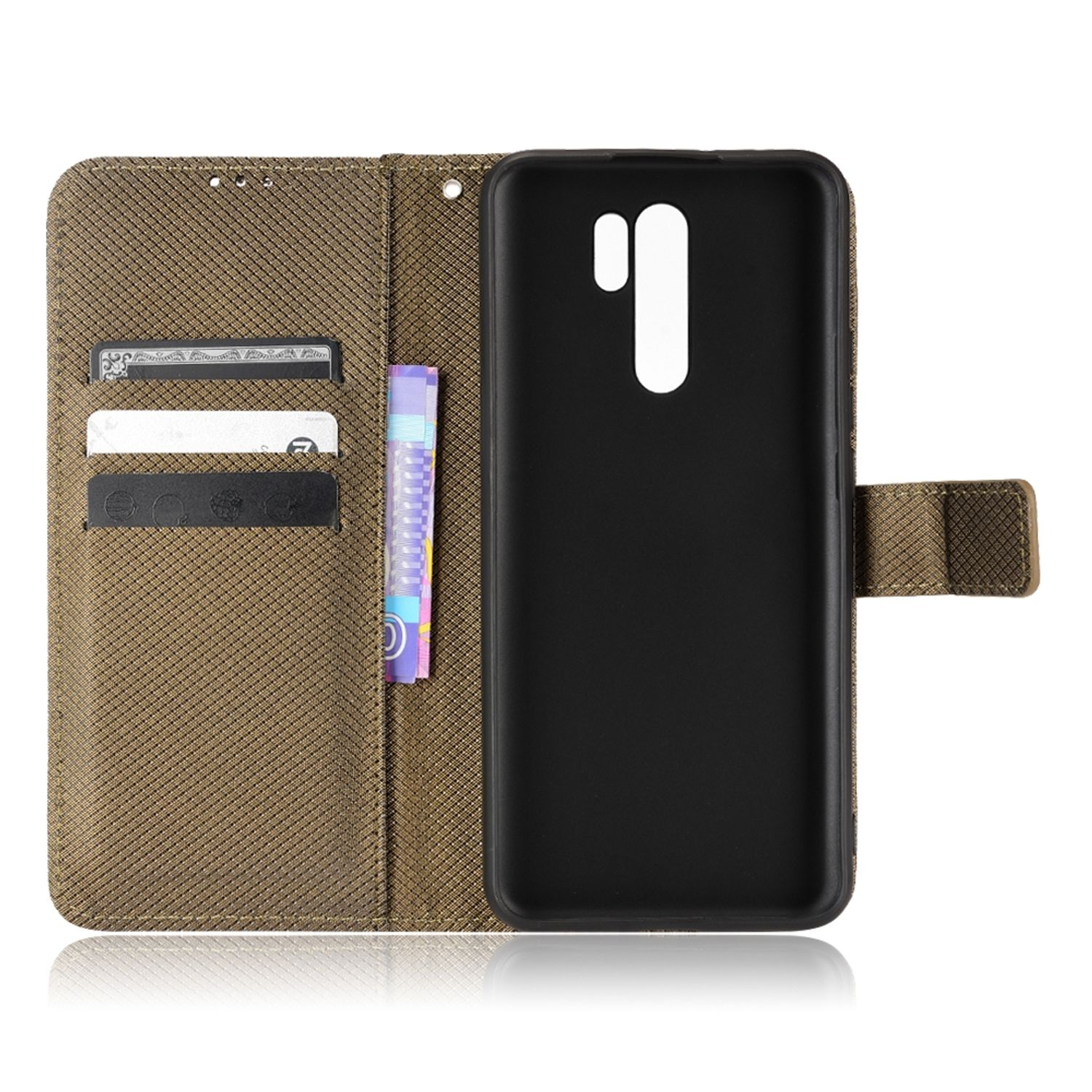 9, Bookcover, KÖNIG Redmi DESIGN Case, Book Braun Xiaomi,