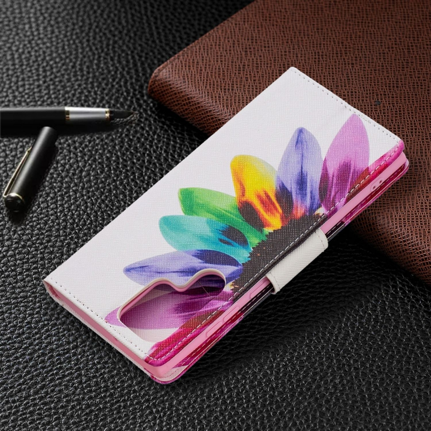 KÖNIG DESIGN Bookcover, Samsung, 5G, Case, Sonnenblume Ultra Galaxy Book S22