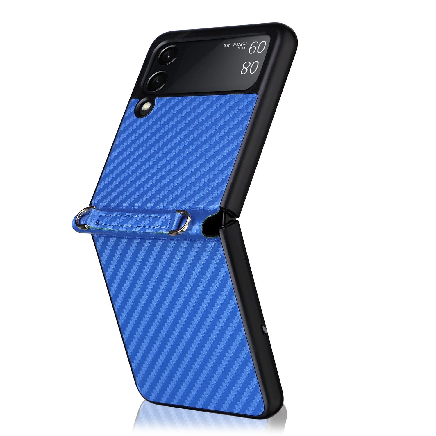 KÖNIG DESIGN Z Flip3 Backcover, Samsung, Galaxy 5G, Case, Blau