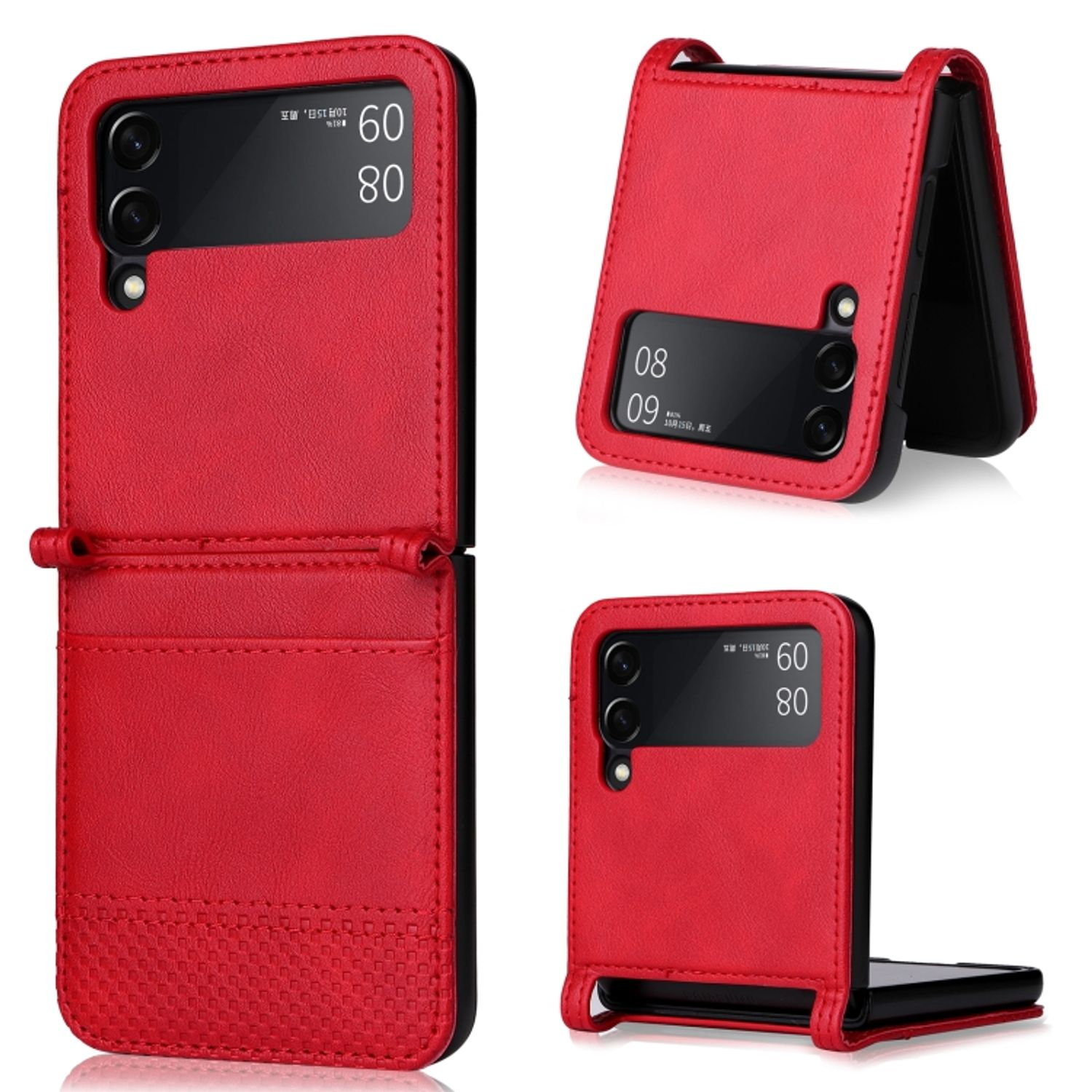 5G, Backcover, Flip3 Case, Samsung, Rot KÖNIG DESIGN Z Galaxy