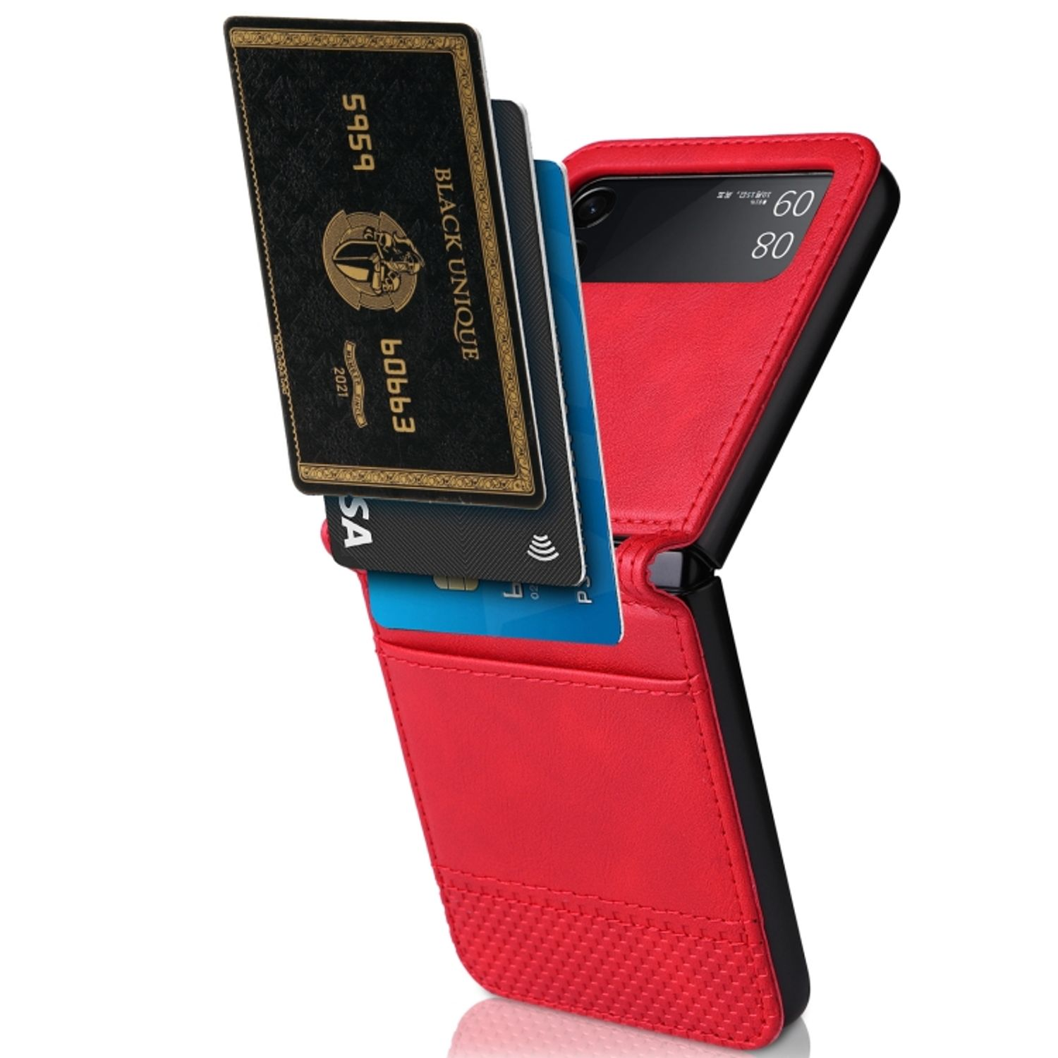 Rot Z 5G, Backcover, Galaxy Flip3 KÖNIG Case, DESIGN Samsung,