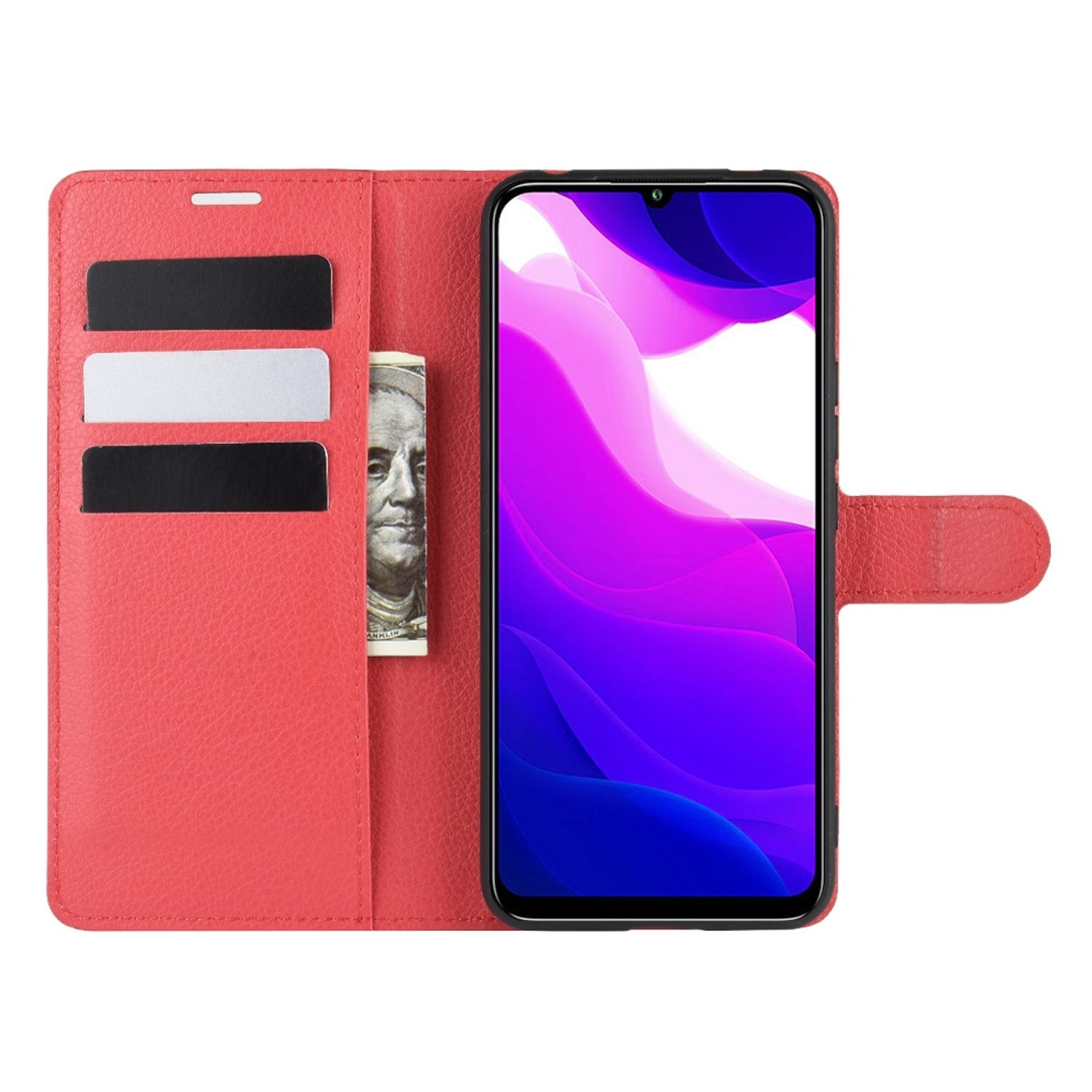 Lite Book Rot Case, DESIGN KÖNIG Xiaomi, Mi 10 Bookcover, 5G,