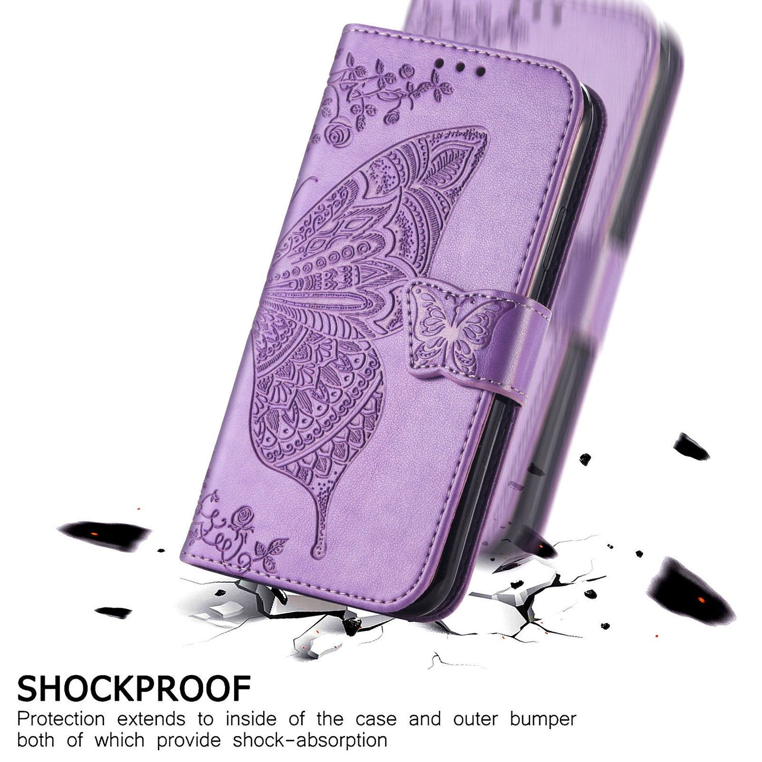 KÖNIG DESIGN Book Case, Violett Pro, 9 OnePlus, Bookcover