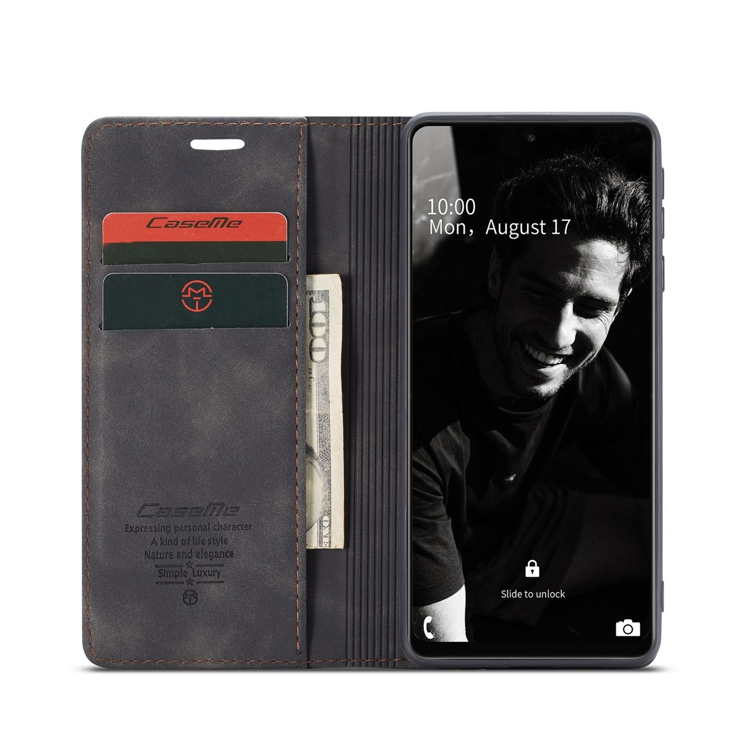 Schwarz Case, 5G, Book A72 Galaxy Bookcover, Samsung, DESIGN KÖNIG