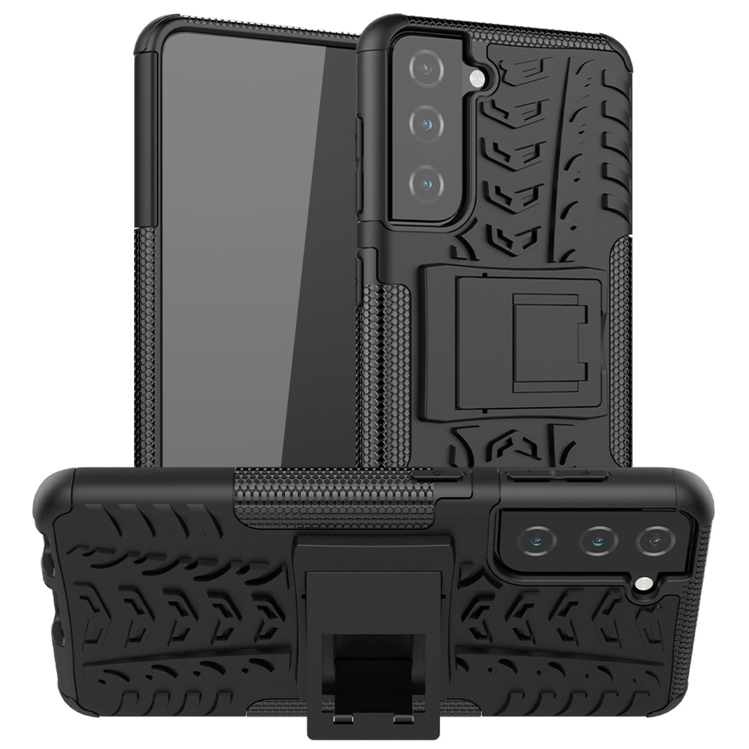 Case, DESIGN Schwarz Galaxy Samsung, KÖNIG S21, Backcover,