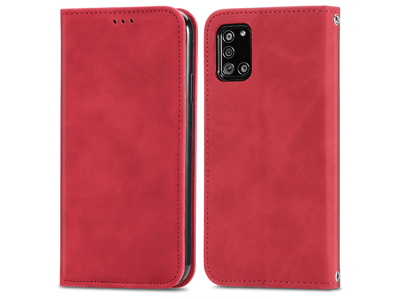 KÖNIG DESIGN Book Case, Bookcover, Samsung, Galaxy A32 5G, Rot