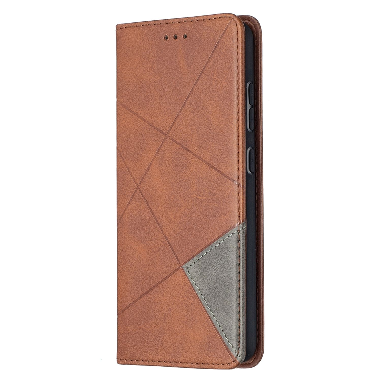 KÖNIG DESIGN Book Bookcover, / A52s, 5G / Galaxy 4G A52 Braun Case, Samsung