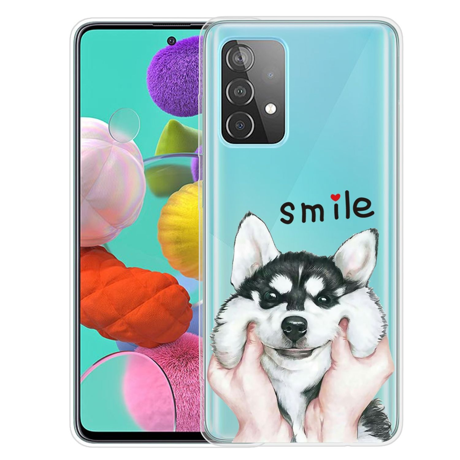 Case, Samsung, Backcover, DESIGN KÖNIG A72 Transparent Galaxy 5G,