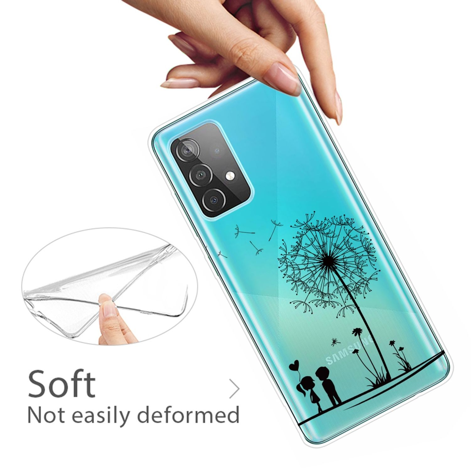 KÖNIG DESIGN Case, Backcover, Samsung, A32 Transparent Galaxy 5G
