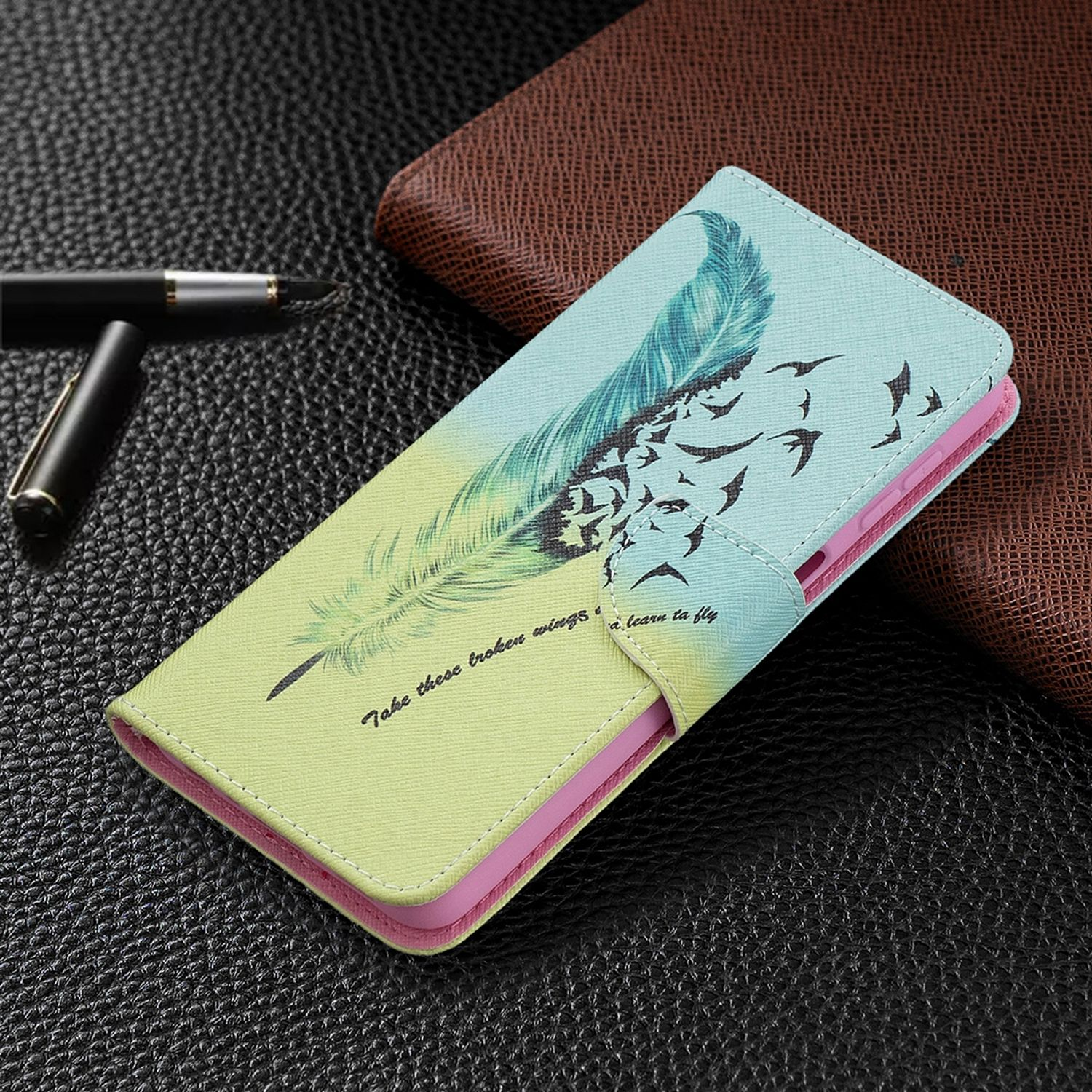 Samsung, 5G, Galaxy Bookcover, KÖNIG A32 DESIGN Rosa Case, Book