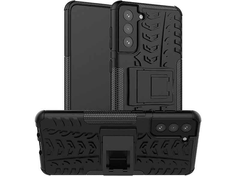 Case, Plus, DESIGN Backcover, Galaxy KÖNIG S21 Schwarz Samsung,