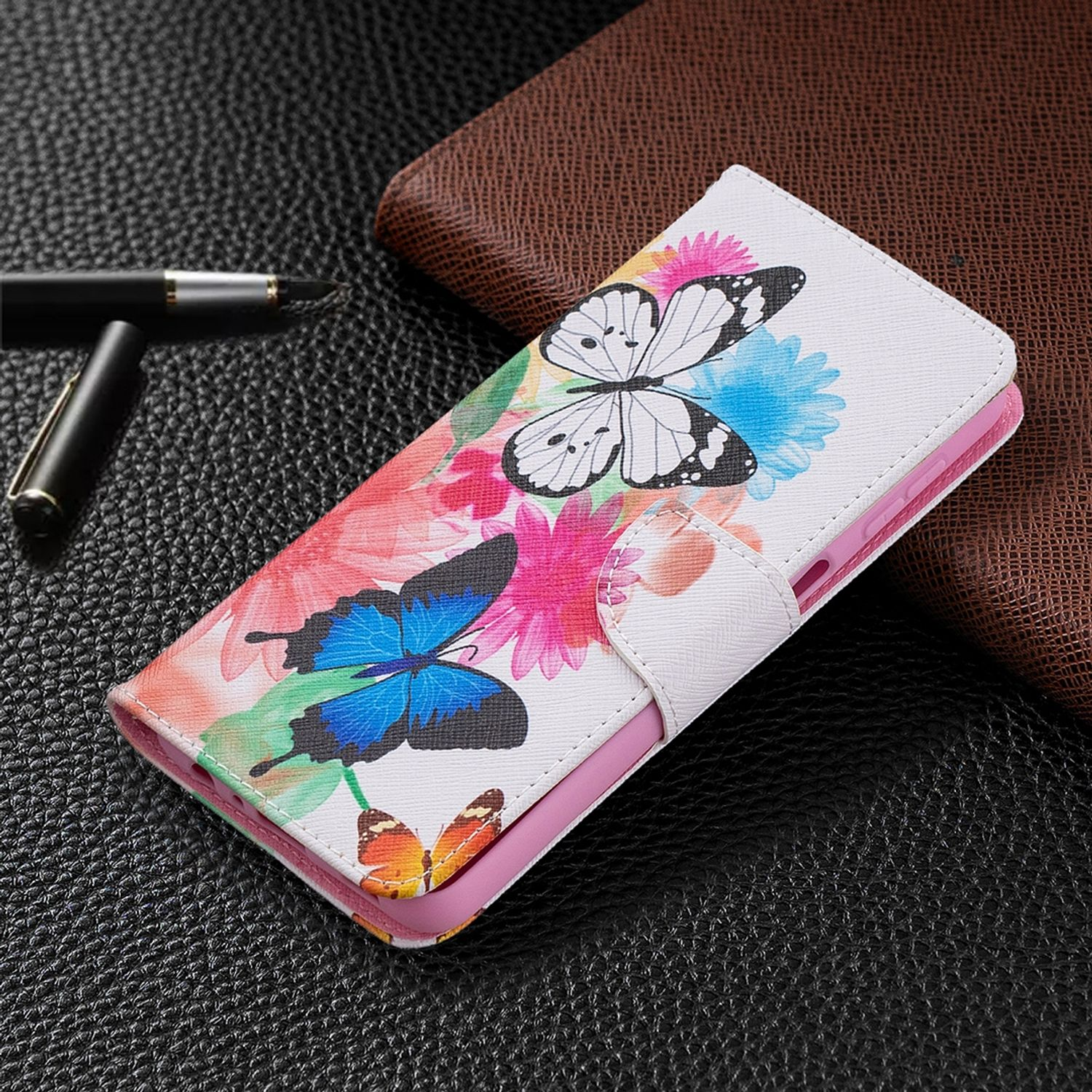 A32 Samsung, 5G, DESIGN Book Rosa Bookcover, Galaxy KÖNIG Case,
