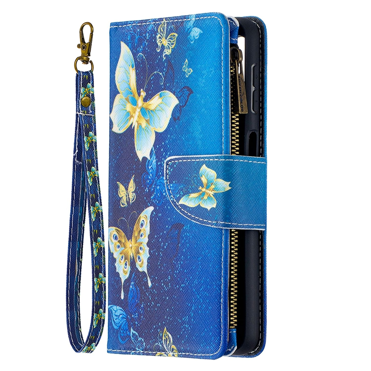 KÖNIG DESIGN Book A32 5G, Galaxy Blau Case, Bookcover, Samsung