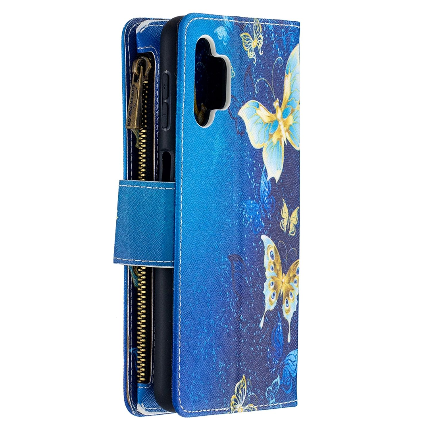 Samsung, DESIGN Book KÖNIG Blau Bookcover, 5G, A32 Galaxy Case,