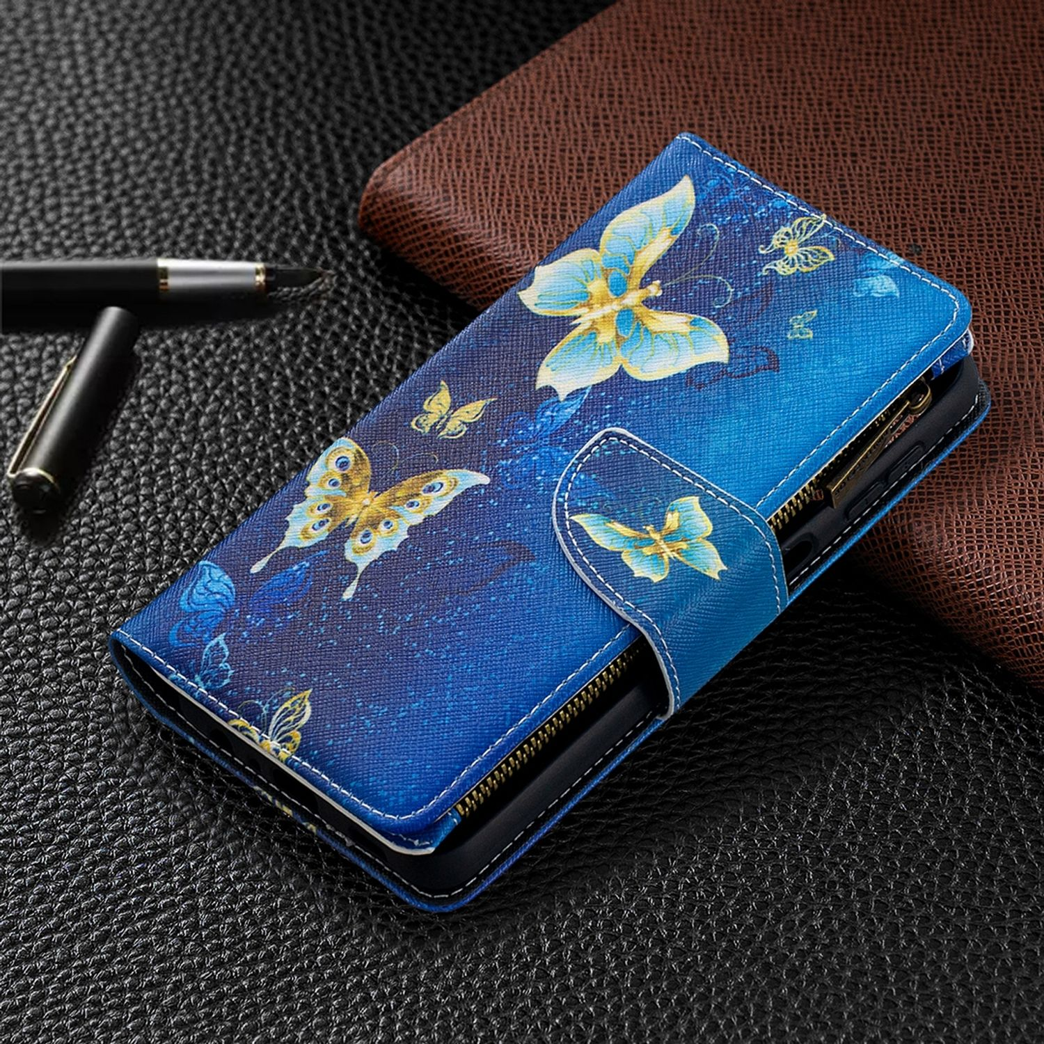 Samsung, DESIGN Book KÖNIG Blau Bookcover, 5G, A32 Galaxy Case,