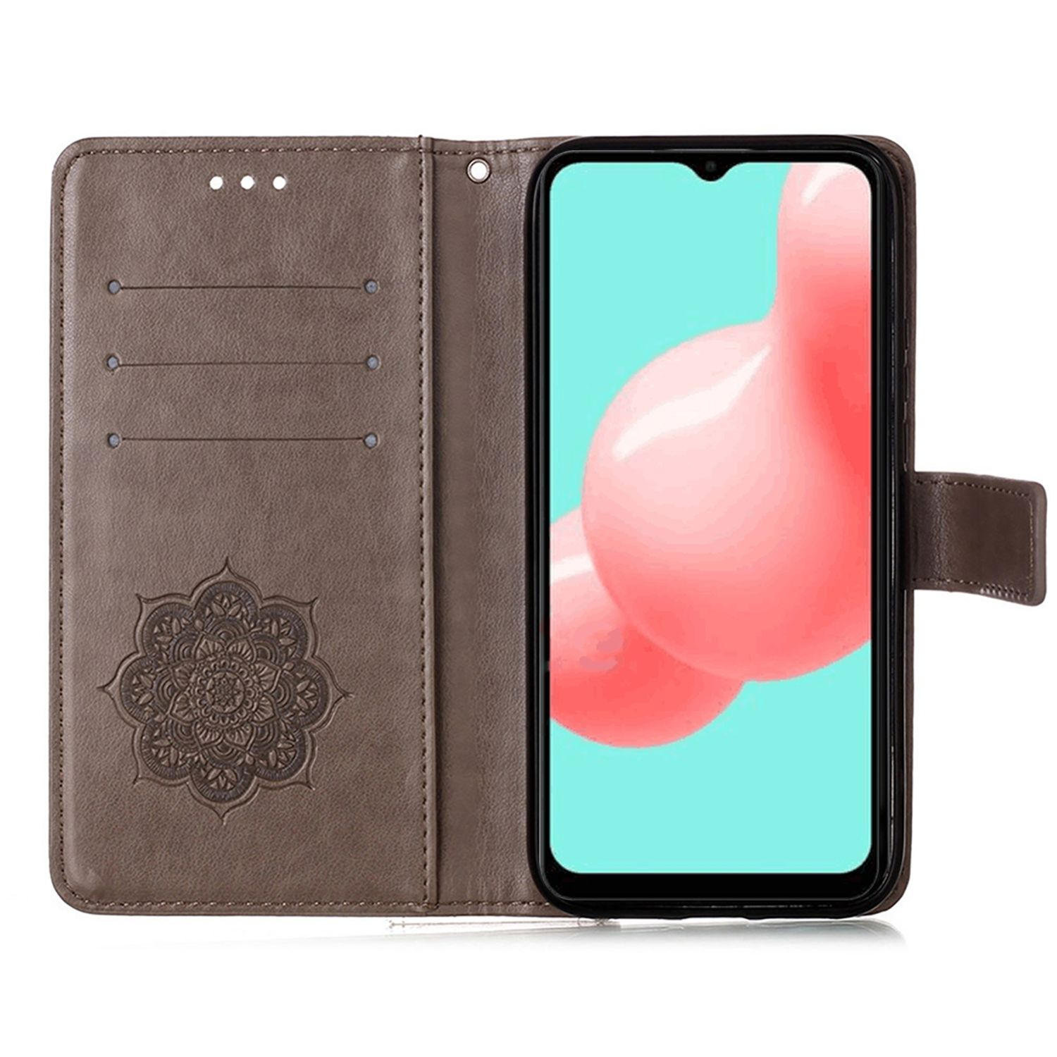 KÖNIG DESIGN Book Bookcover, 5G, Samsung, Case, Grau Galaxy A32