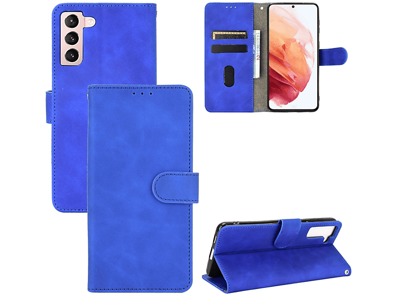 KÖNIG DESIGN Book Case, Bookcover, Samsung, Galaxy S21 Plus, Blau | Bookcover