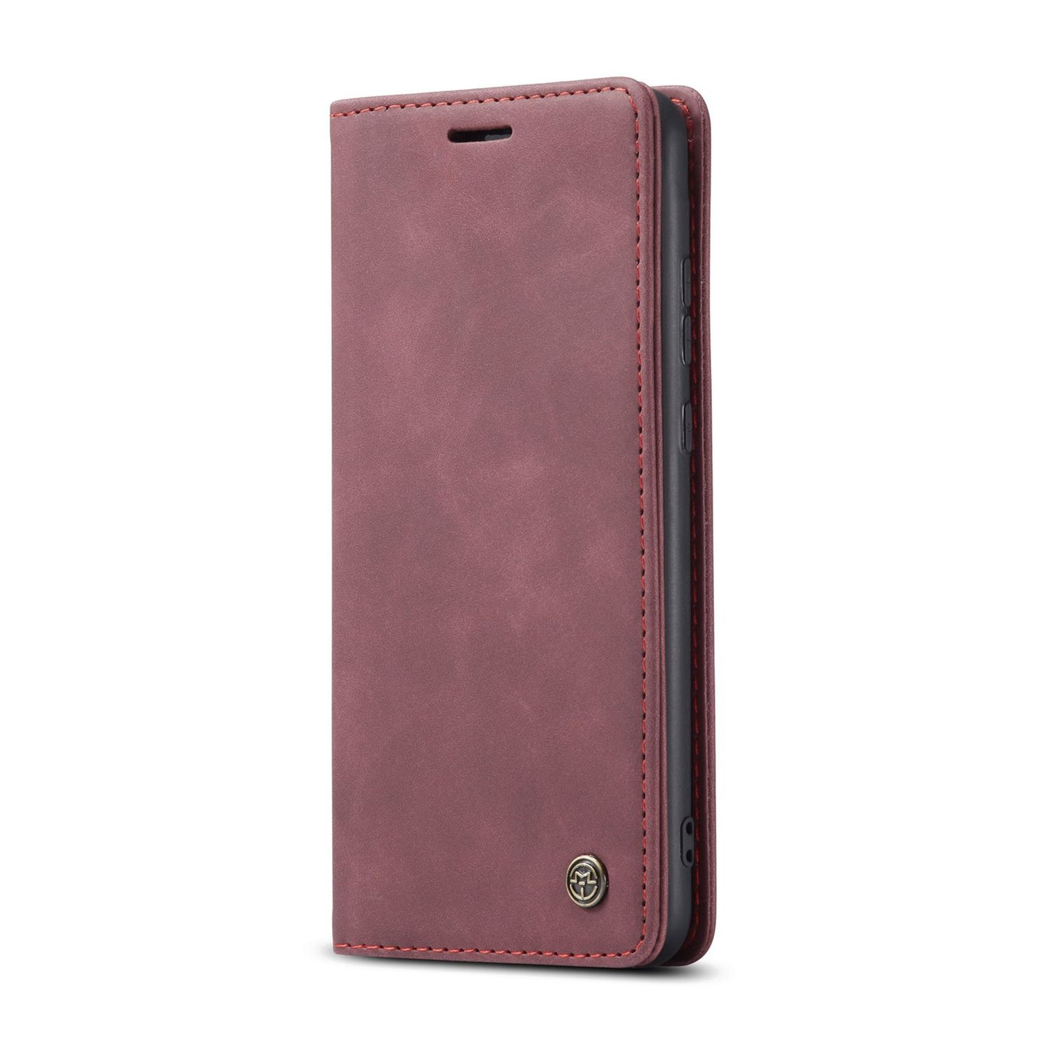 Samsung, S21 Galaxy Rot Bookcover, Case, Book KÖNIG DESIGN Ultra,