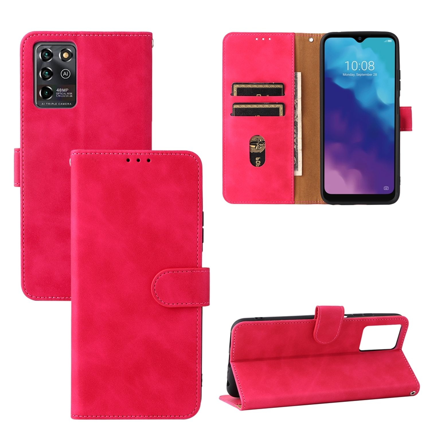 KÖNIG DESIGN Book Case, Blade Bookcover, V30 Pink Vita, ZTE