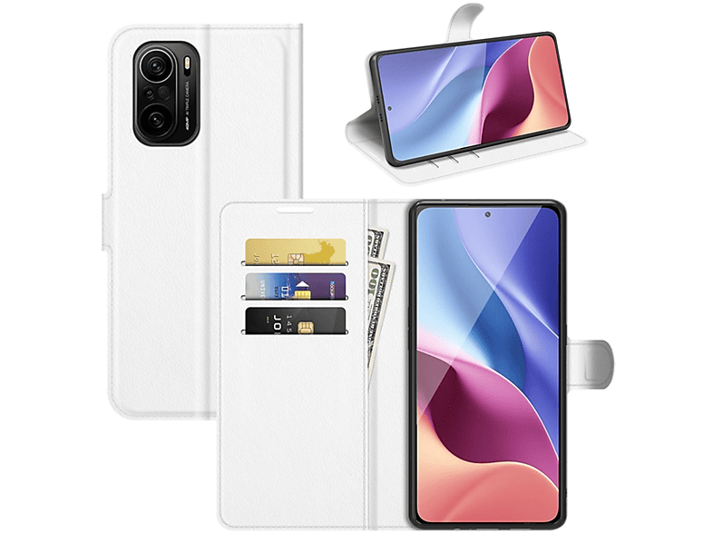 11i F3, KÖNIG Weiß / DESIGN Bookcover, Book Mi Xiaomi, Case, Poco