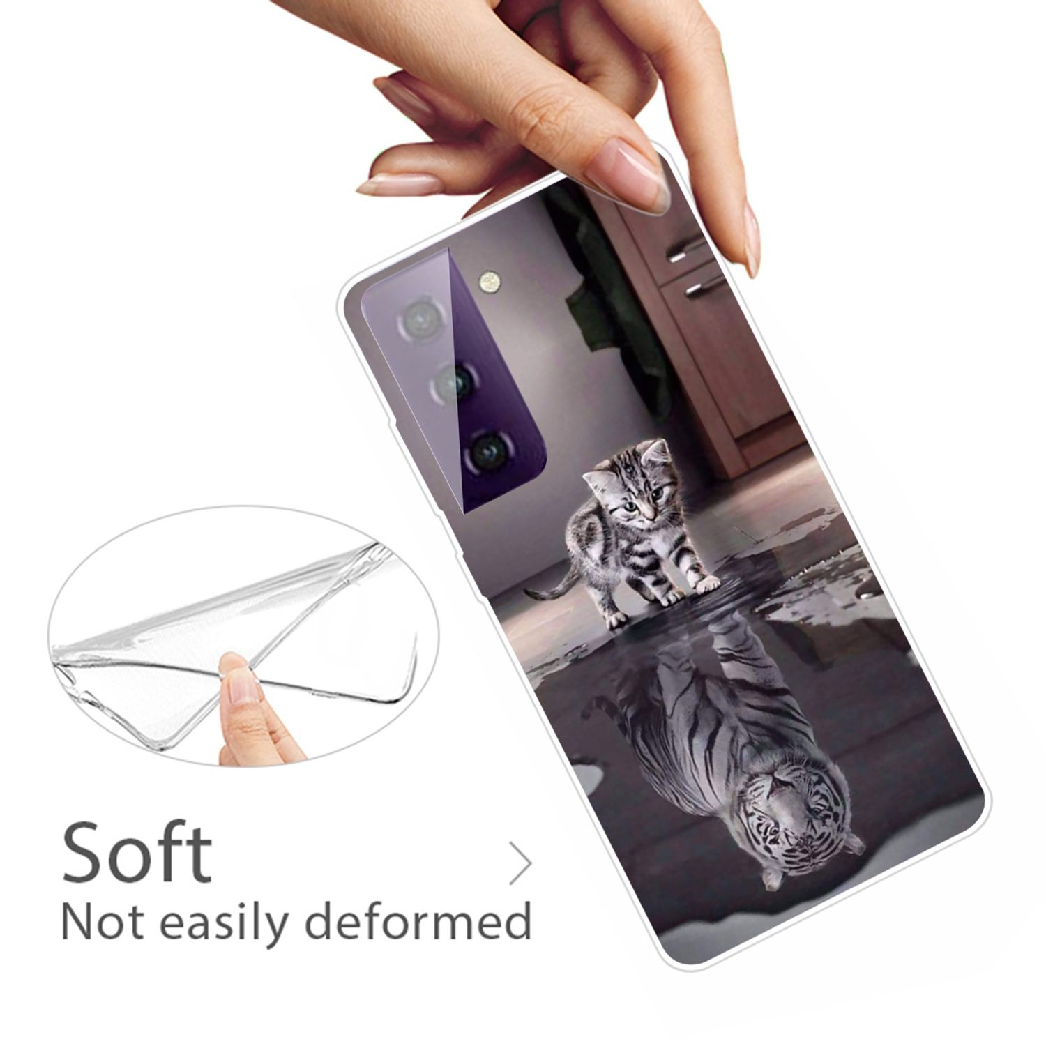 KÖNIG DESIGN Galaxy S21 Transparent Samsung, Backcover, Plus, Case
