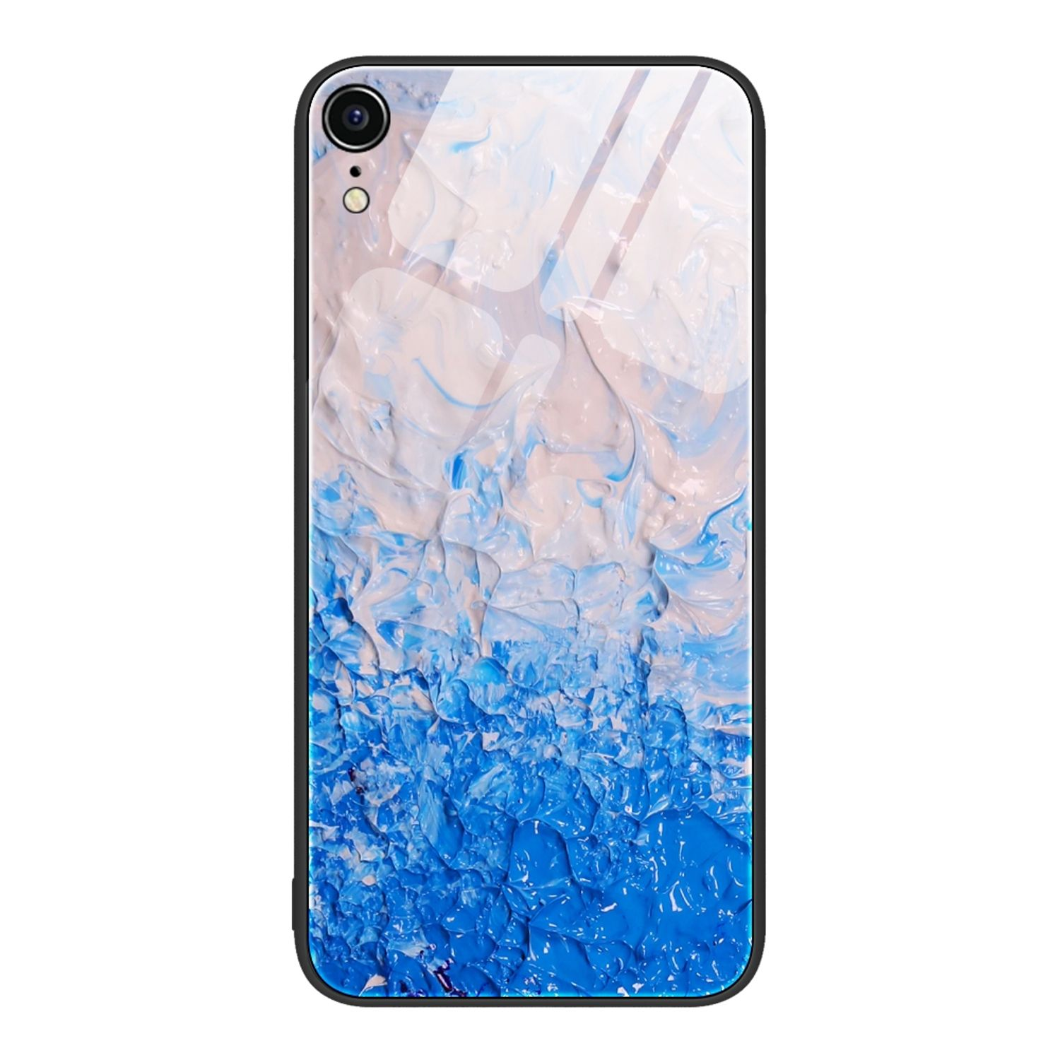 KÖNIG DESIGN Case, Backcover, Apple, iPhone Wellen XR, Ozean