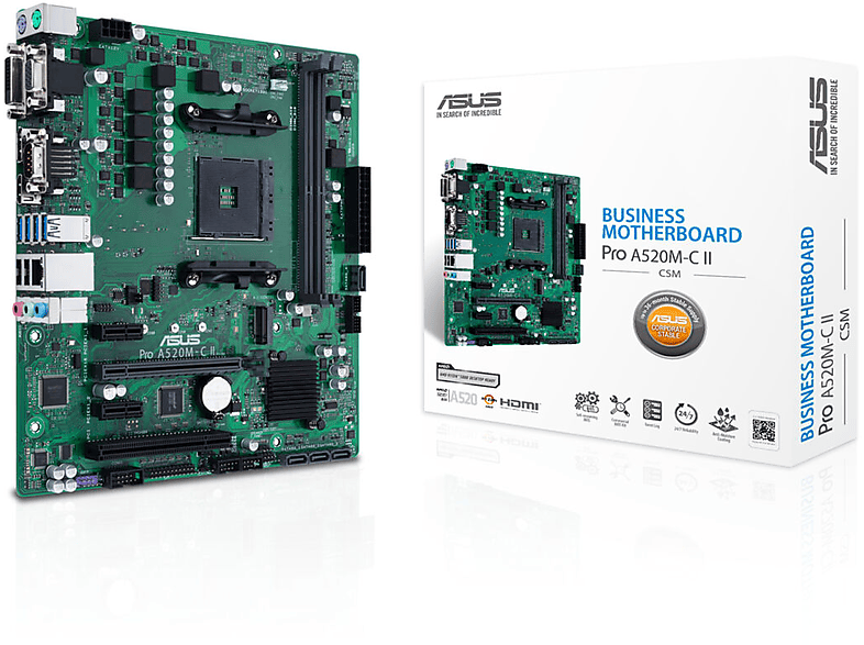 ASUS PRO A520M-C II/CSM Mainboards schwarz | MediaMarkt
