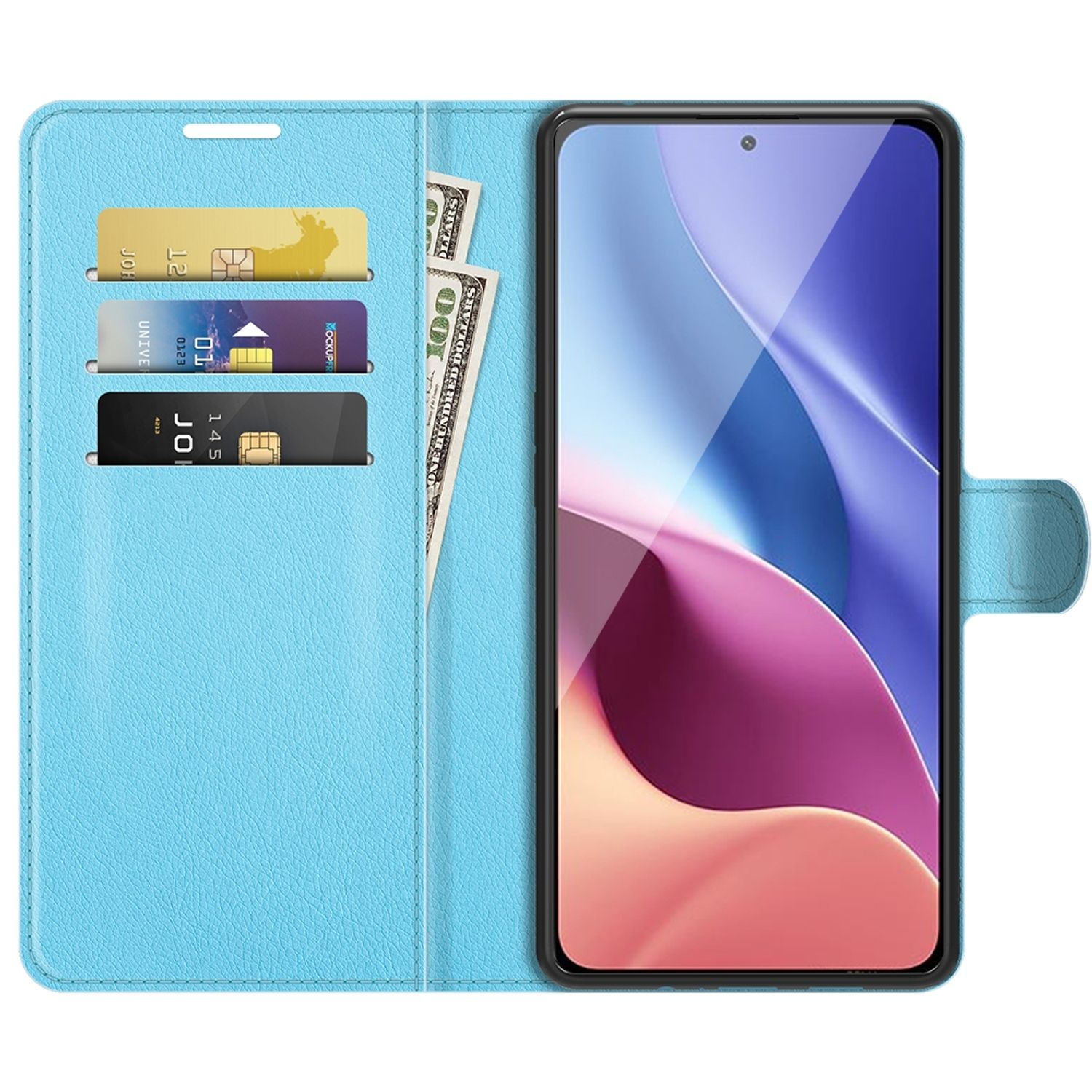 Book Xiaomi, Poco DESIGN / Blau Mi F3, 11i Bookcover, KÖNIG Case,