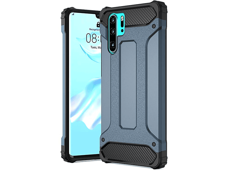 HBASICS Armor Handyhülle für Pro, Backcover, Huawei, Huawei P30 Pro, Navy P30