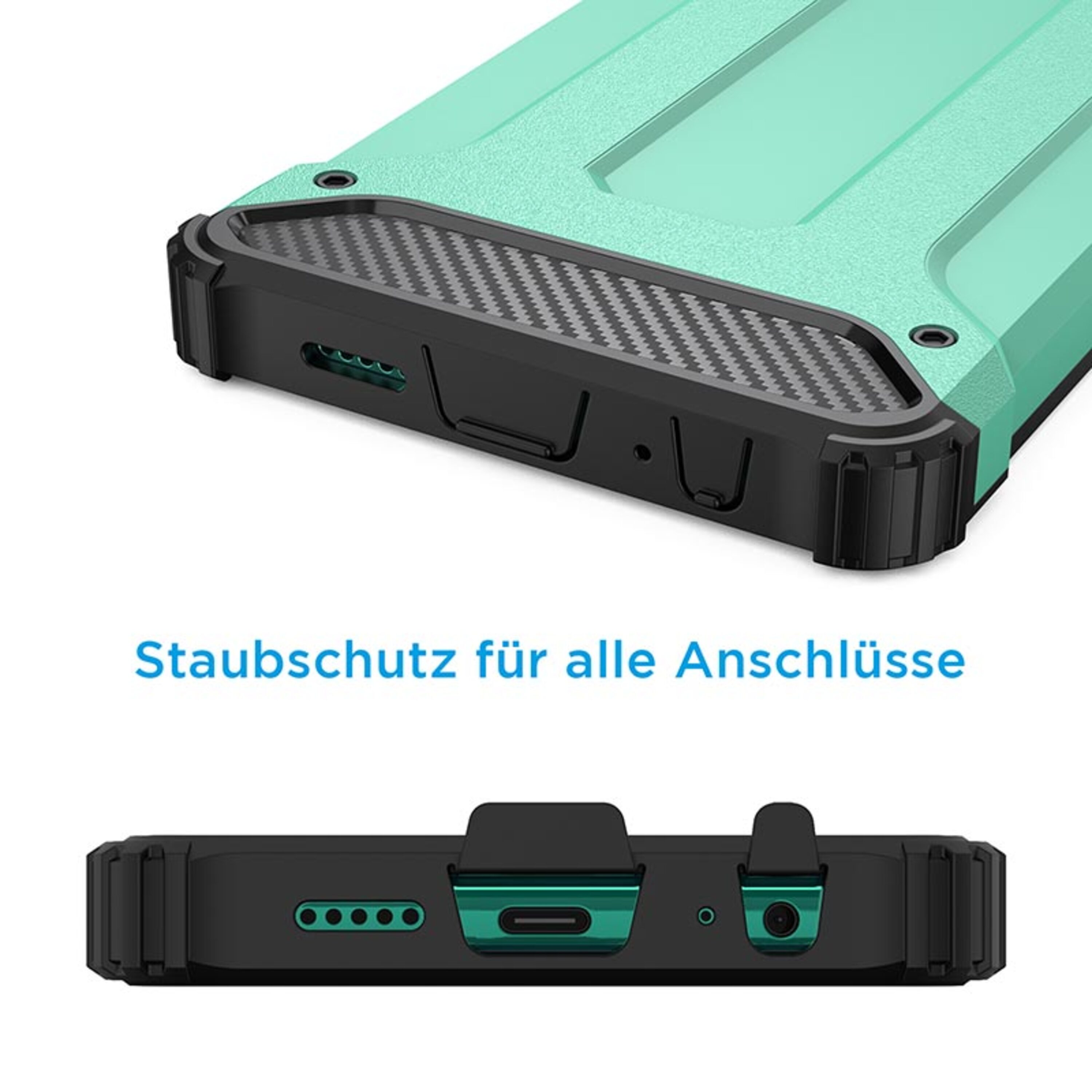 HBASICS Armor Backcover, Lite, Huawei, P30 für Lite, Handyhülle P30 Huawei Mint