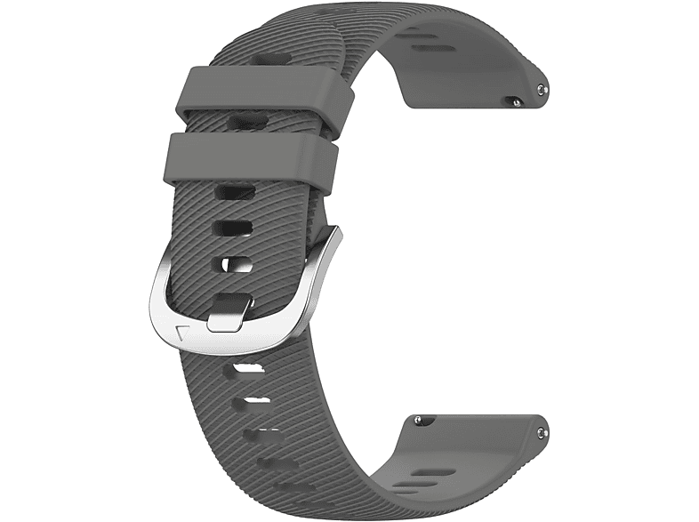 INF Armband Silikon, Ersatzarmband, Garmin, Forerunner 265S, Dunkelgrau