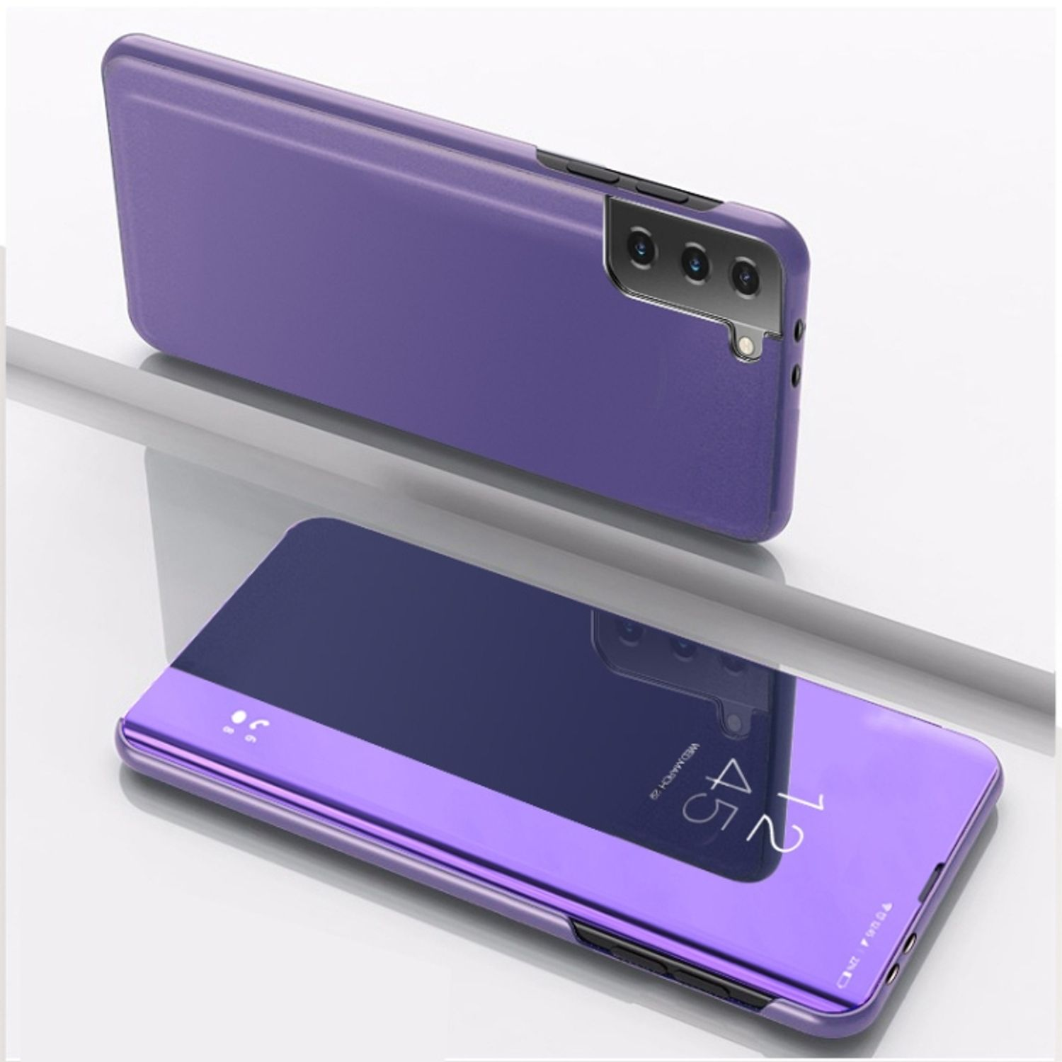 Galaxy Samsung, Cover, DESIGN KÖNIG Case, Blau Violett FE, S21 Full