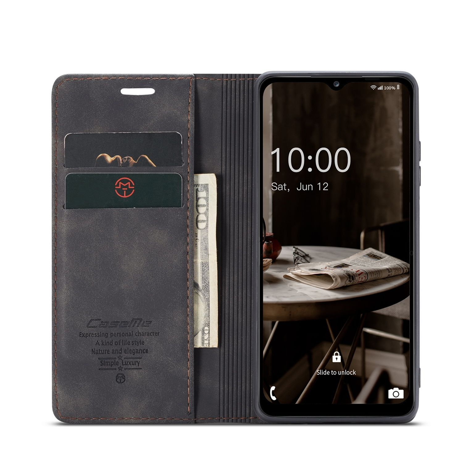 Schwarz A13 DESIGN KÖNIG Samsung, Bookcover, Galaxy 5G, Case, Book
