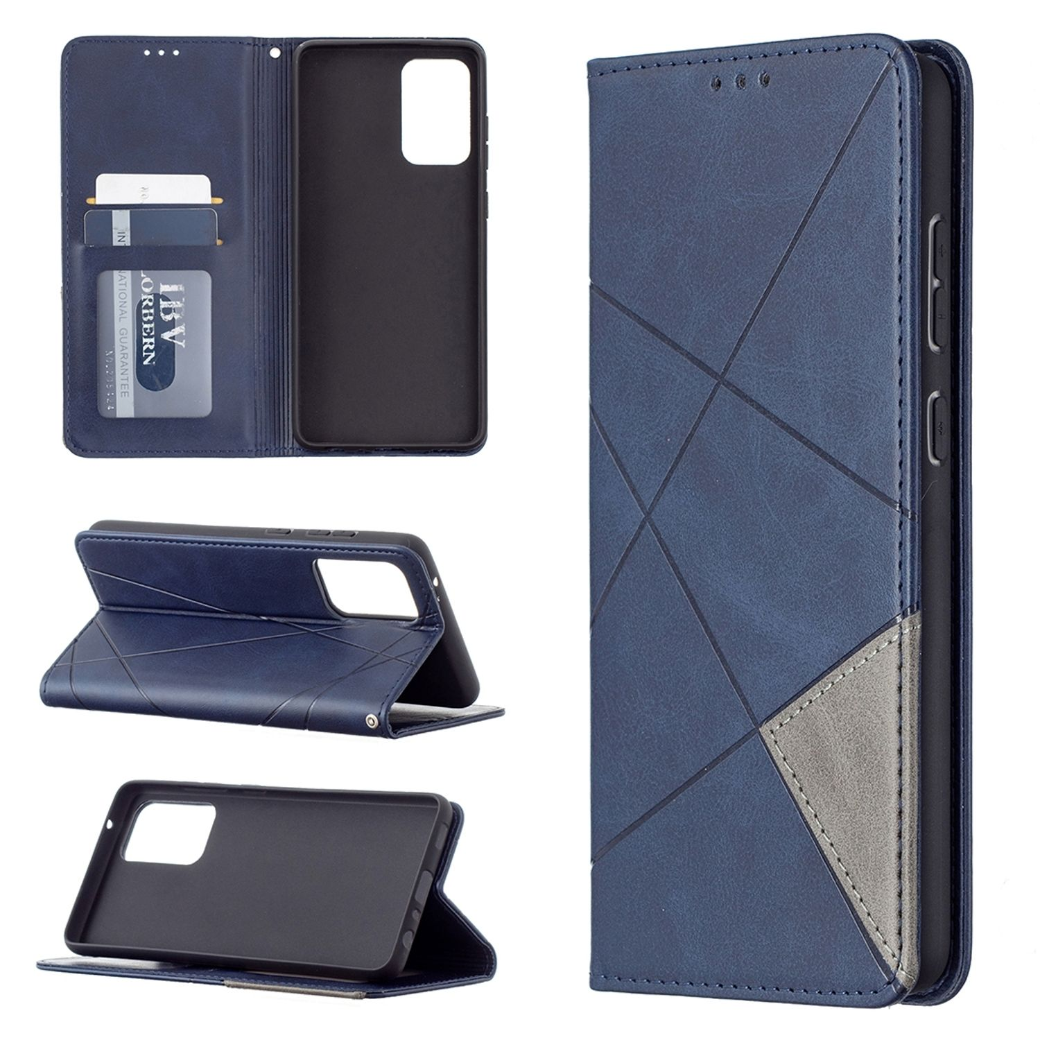 Book Case, 5G, Bookcover, Galaxy A72 Samsung, Blau DESIGN KÖNIG