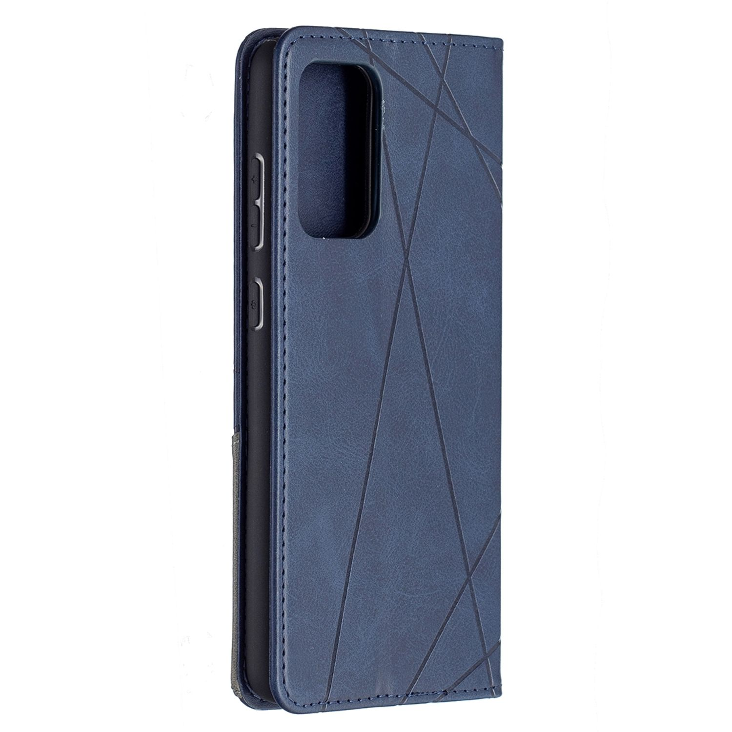 KÖNIG DESIGN Book Galaxy A72 Case, 5G, Blau Samsung, Bookcover