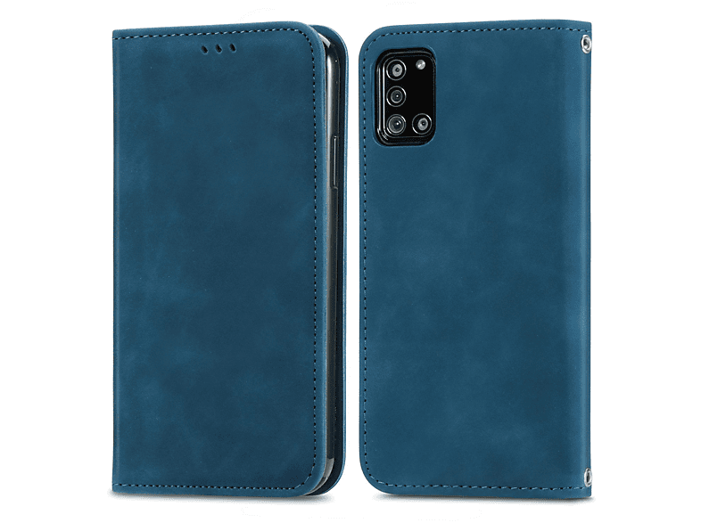 KÖNIG DESIGN Samsung, Book Case, Bookcover, 5G, Blau Galaxy A32