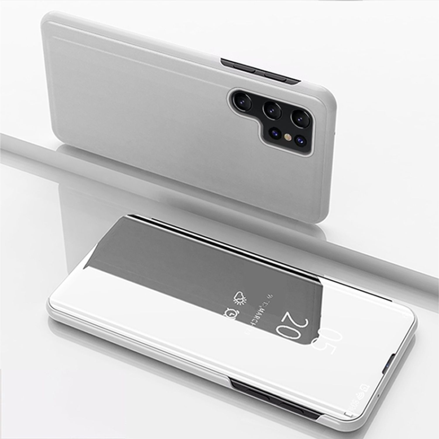 KÖNIG DESIGN Case, Samsung, Galaxy Cover, Ultra S22 Silber 5G, Full