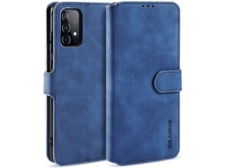KÖNIG DESIGN Book Case, Bookcover, Samsung, Galaxy A52 4G / 5G / A52s, Blau