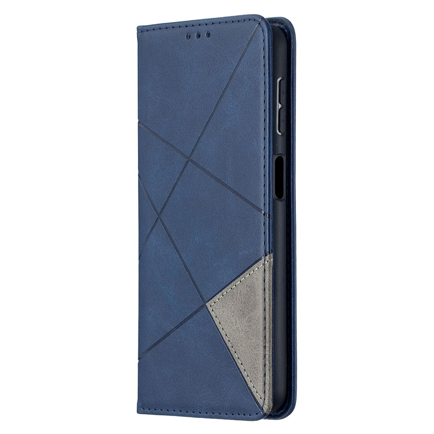 KÖNIG DESIGN Book Case, Bookcover, 5G, A32 Galaxy Samsung, Blau